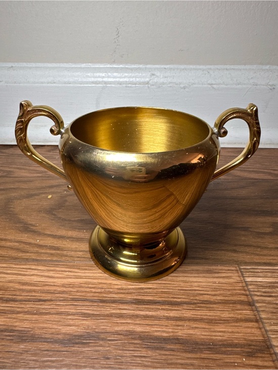 Other - Brass & Copper Decorative Double-Handled Sugar Bowl